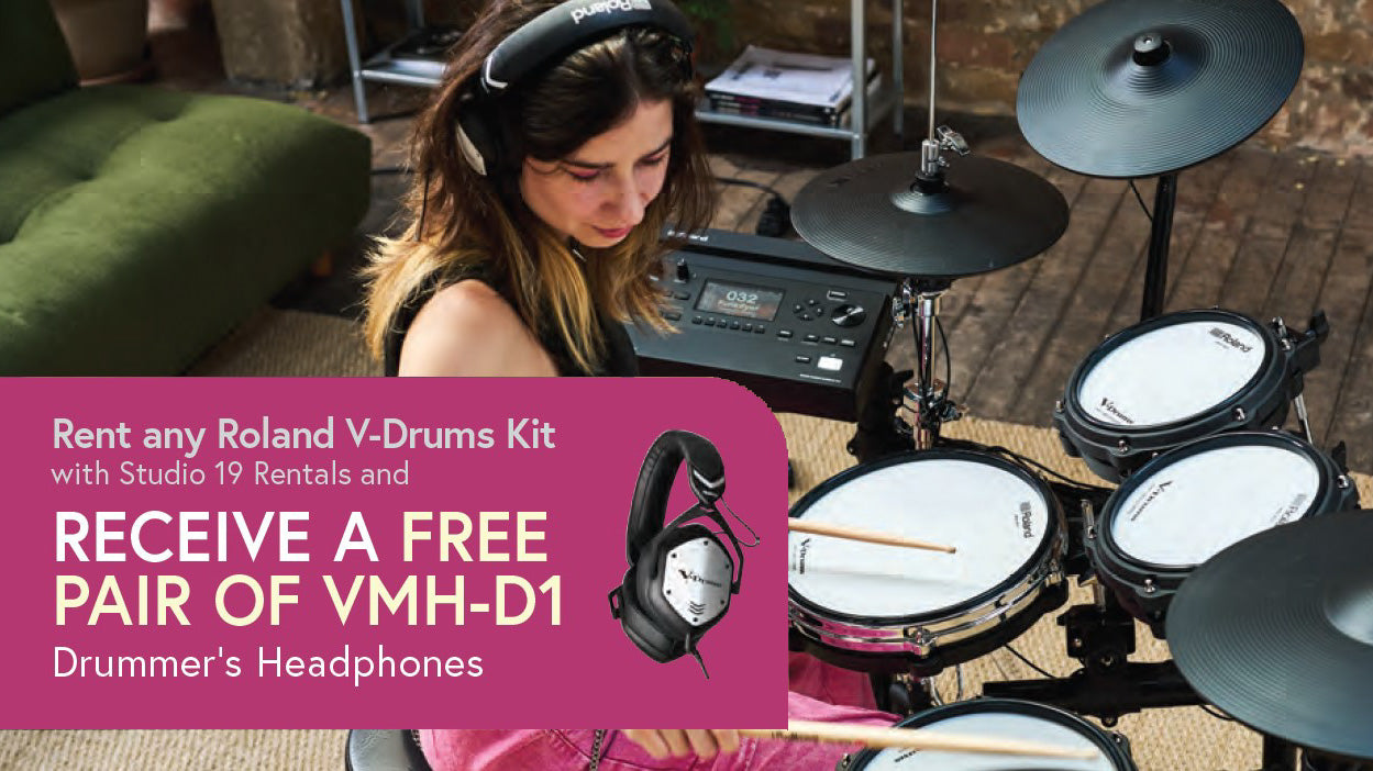 Rent Roland V-Drums with Studio 19