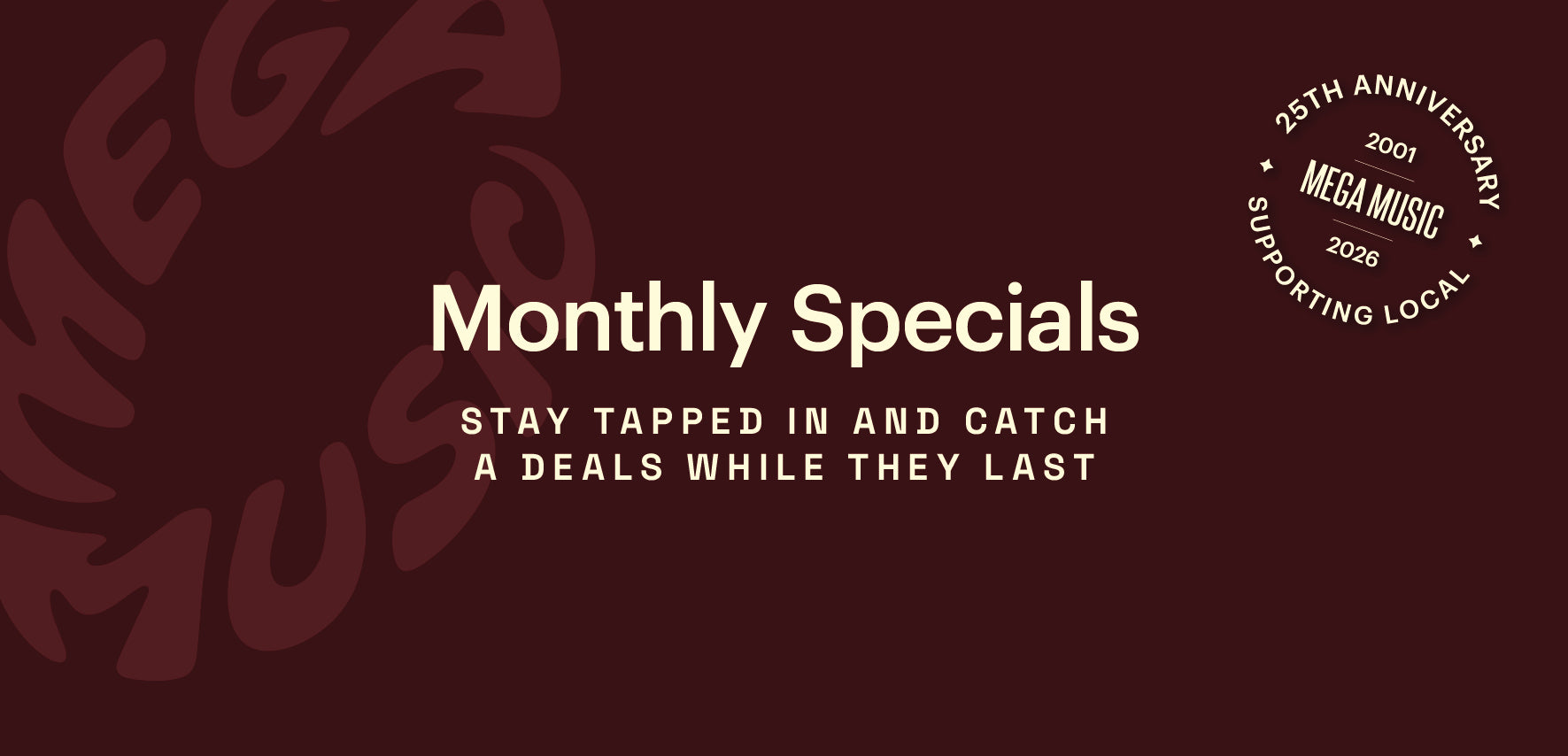 Monthly Specials