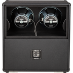 Mesa Boogie VTG Split Back 4x12 slanted speaker cabinet in black, featuring four large speakers for guitar amplifiers.