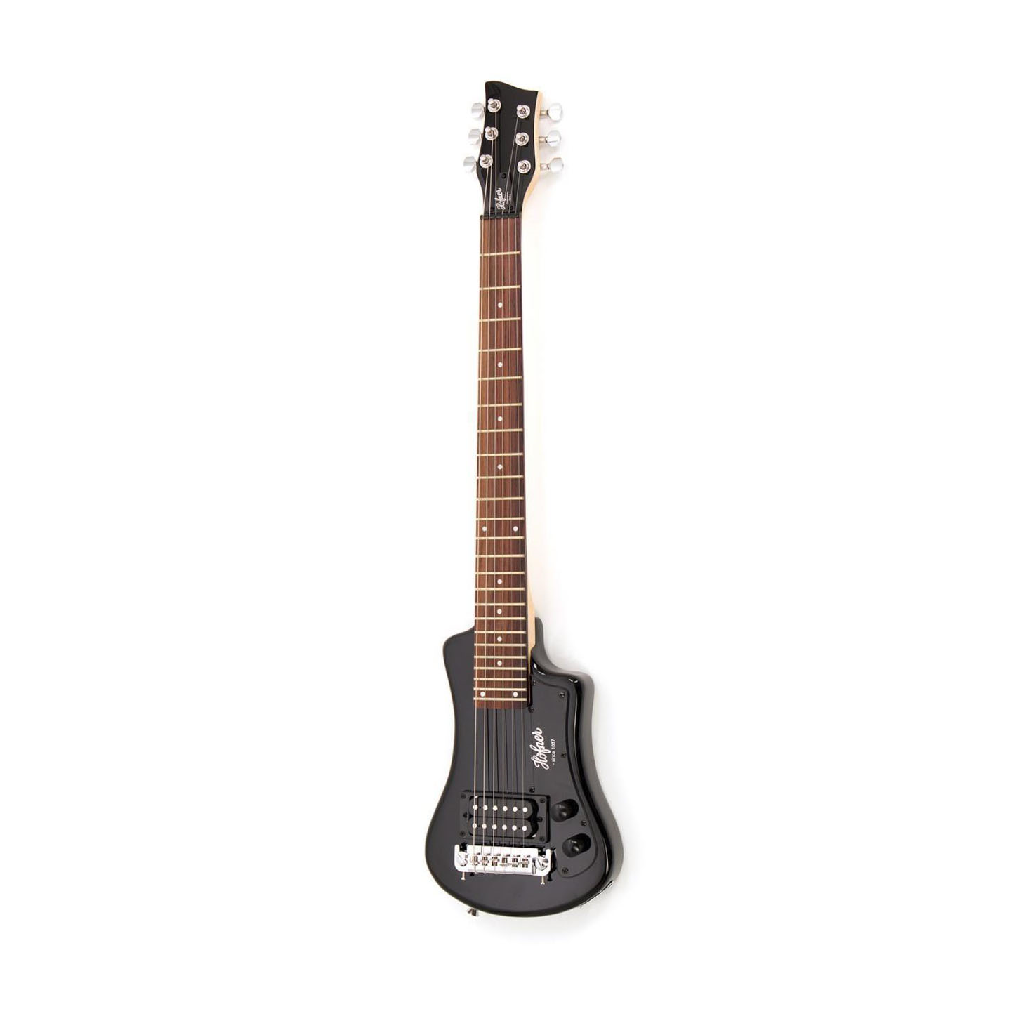 Hofner Shorty Electric Guitar with Gig Bag - Black