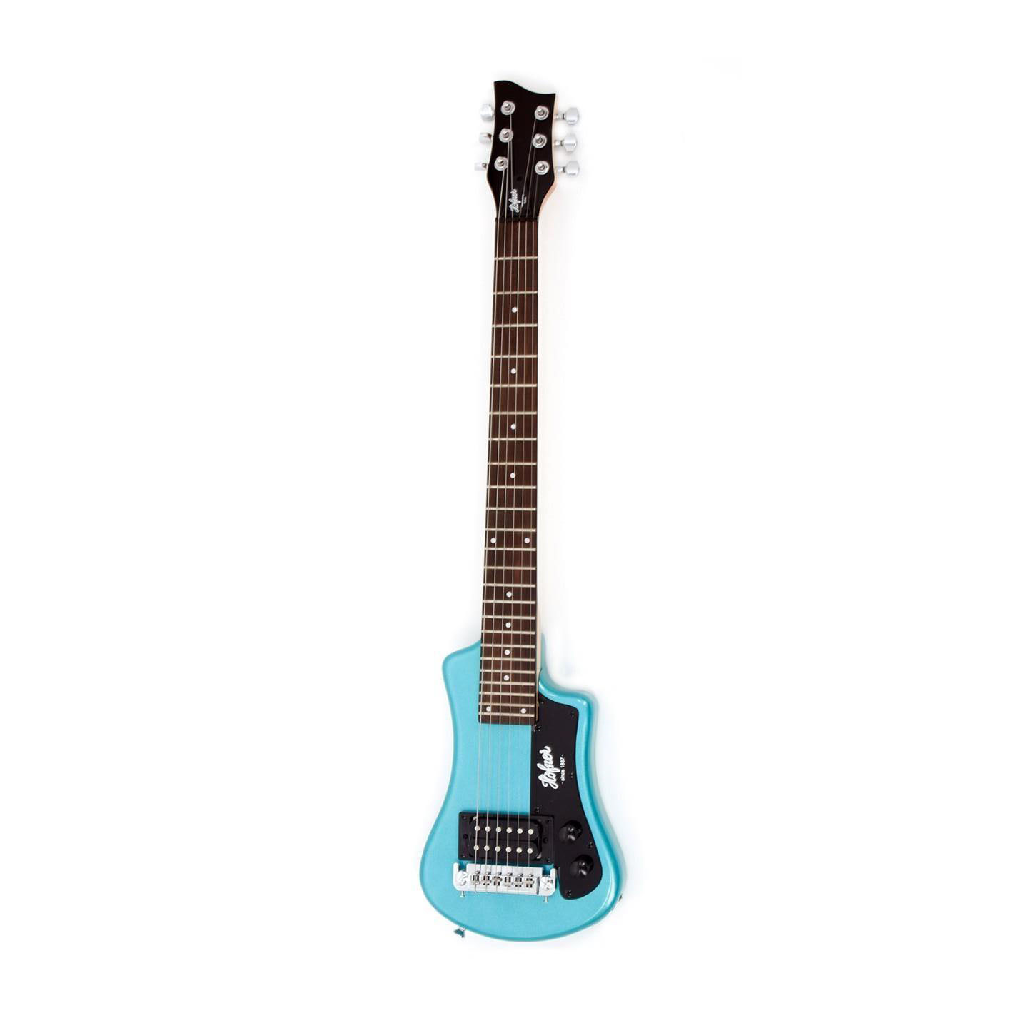 Hofner Shorty Electric Guitar with Gig Bag - Blue