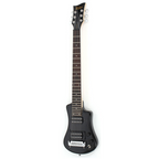 Hofner Deluxe Shorty Electric Guitar with Gig Bag - Black