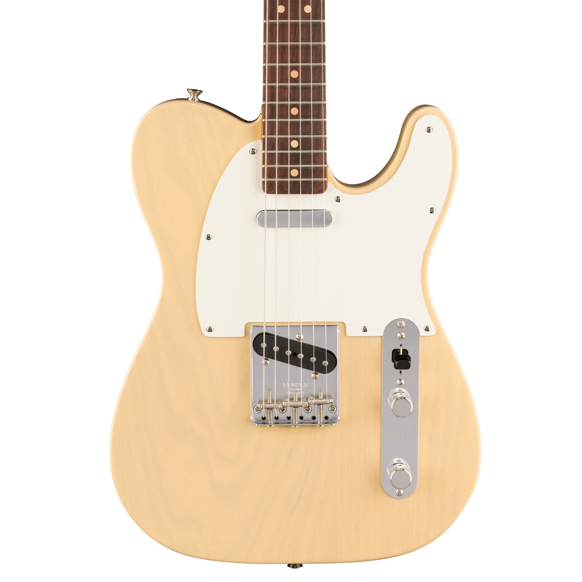 Fender American Vintage II 1963 Telecaster electric guitar with rosewood fingerboard and vintage finish.