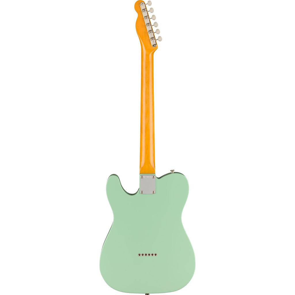 Fender American Vintage II 1963 Telecaster electric guitar with rosewood fingerboard in surf green color.
