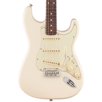 Fender American Pro Stratocaster RW FB electric guitar in Olympic White with maple fretboard and three single-coil pickups.