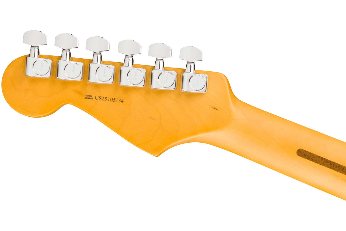 Fender American Pro Stratocaster Maple FB Olympic White — headstock rear detail