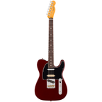 Fender American Pro Hot Shot Telecaster electric guitar with rosewood fingerboard in Oxblood finish, showcasing its sleek body and hardware