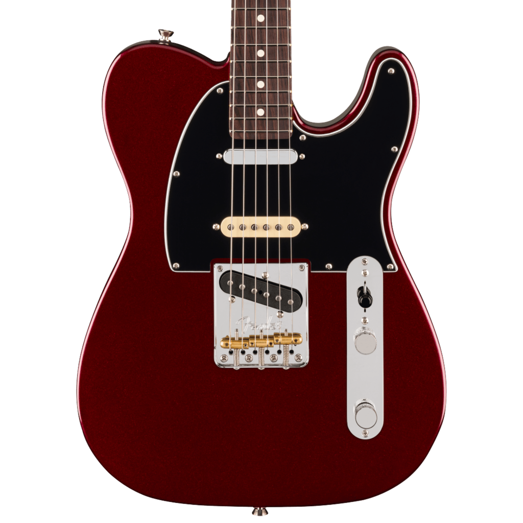 Fender American Pro Hot Shot Telecaster RW FB Oxblood electric guitar with rosewood fingerboard and chrome hardware.
