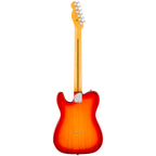 Fender American Pro Hot Shot Telecaster electric guitar with maple fretboard in aged cherry burst finish.
