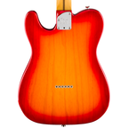 Fender American Pro Hot Shot Telecaster electric guitar with maple fingerboard and aged cherry burst finish.