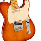 Fender American Professional II Telecaster electric guitar with maple fingerboard in Sienna Sunburst finish.