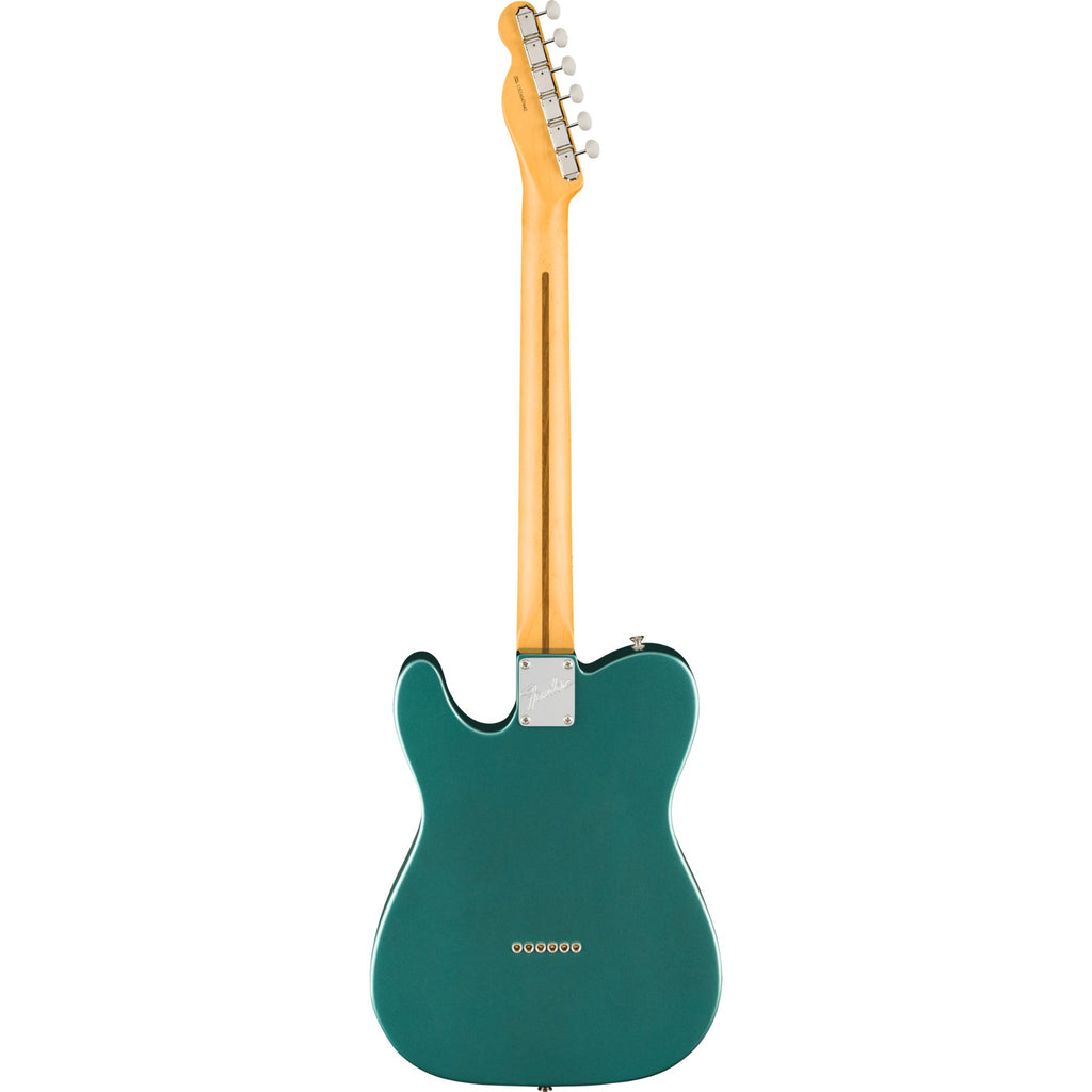 Fender American Professional Classic Telecaster electric guitar with maple fingerboard in faded Sherwood Green metallic finish.