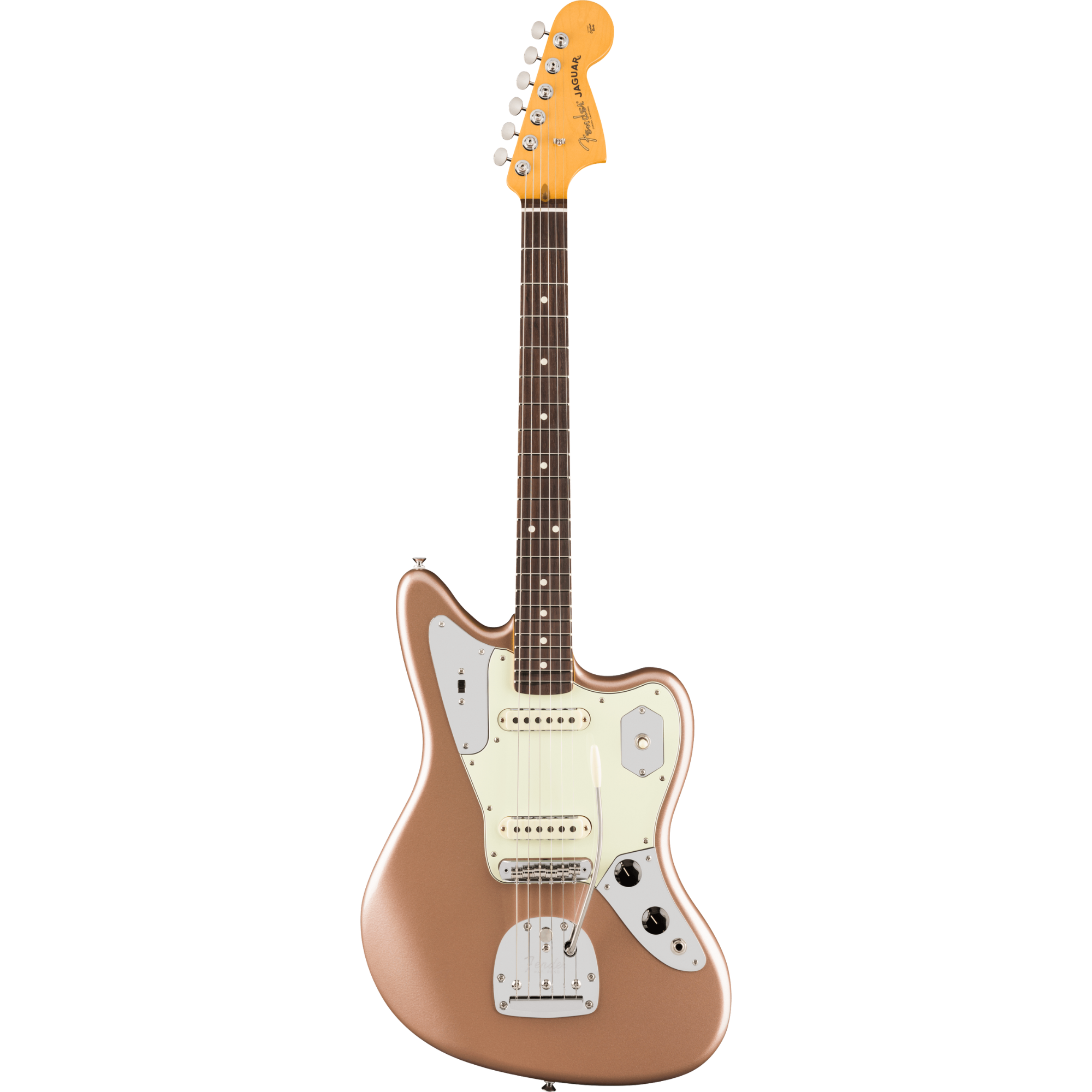 Fender American Professional Classic Jaguar Rosewood Fingerboard - Faded Firemist Gold