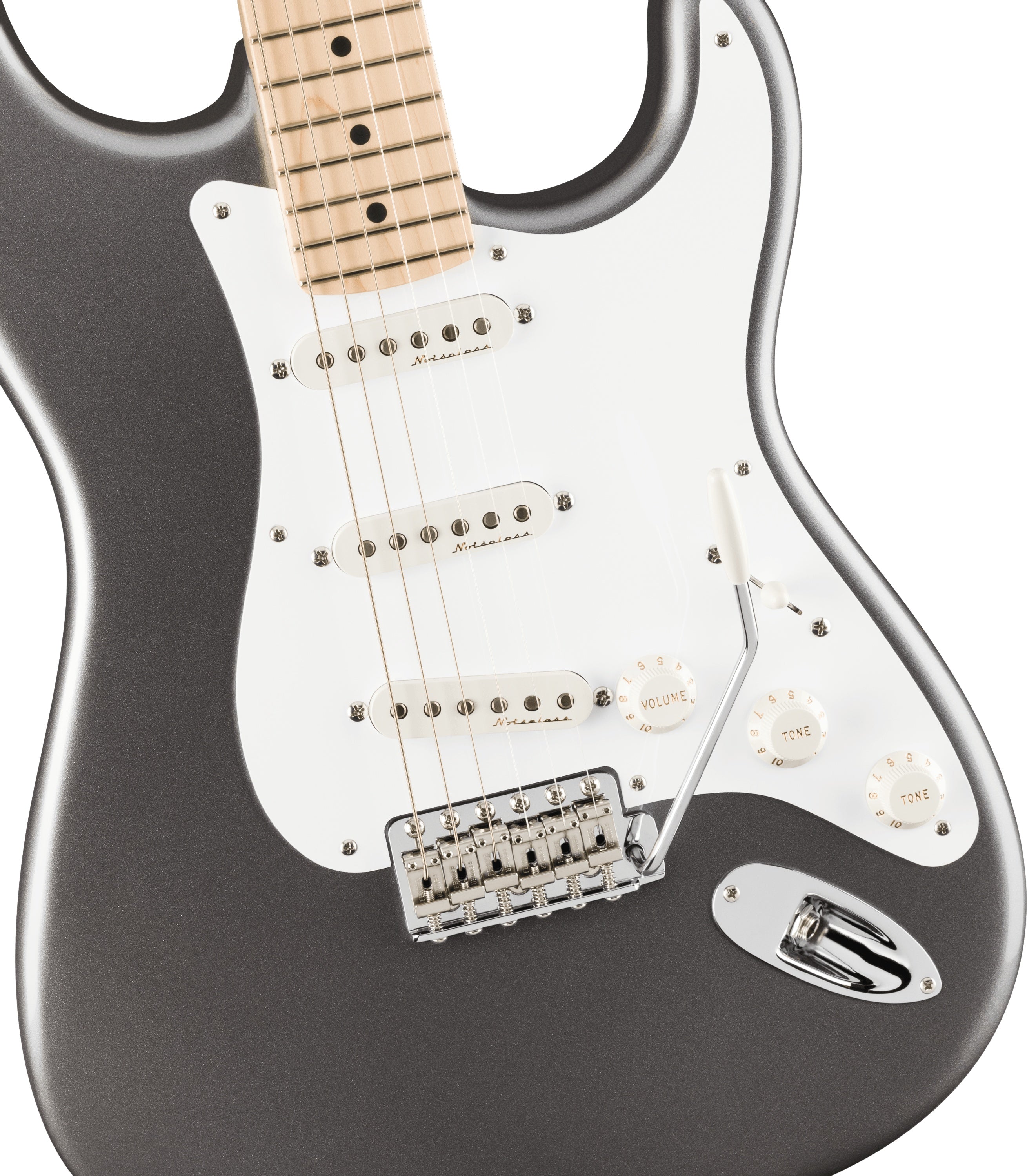 Fender Eric Clapton Stratocaster Electric Guitar w Maple Fretboard - Pewter