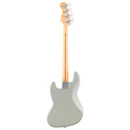 Fender Player II Jazz Bass with maple fingerboard in Cactus Gray, showcasing its sleek body and four-string design.