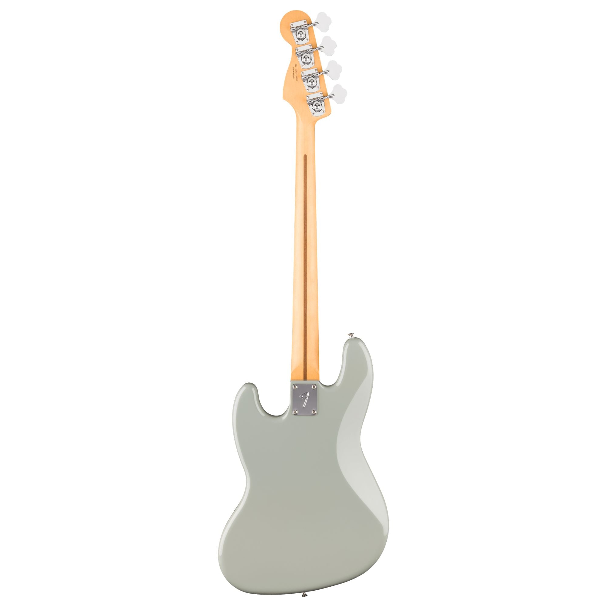 Fender Player II Jazz Bass with maple fingerboard in Cactus Gray, showcasing its sleek body and four-string design.