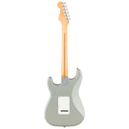 Fender Player II Stratocaster electric guitar with rosewood fingerboard in Cactus Gray color, showcasing the body and hardware details.