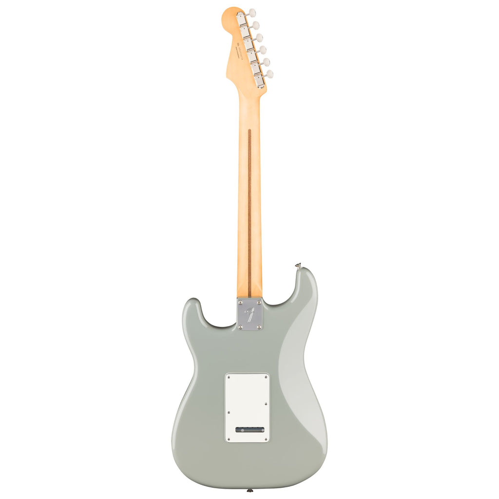 Fender Player II Stratocaster HSS electric guitar with a maple fingerboard in Cactus Gray color.