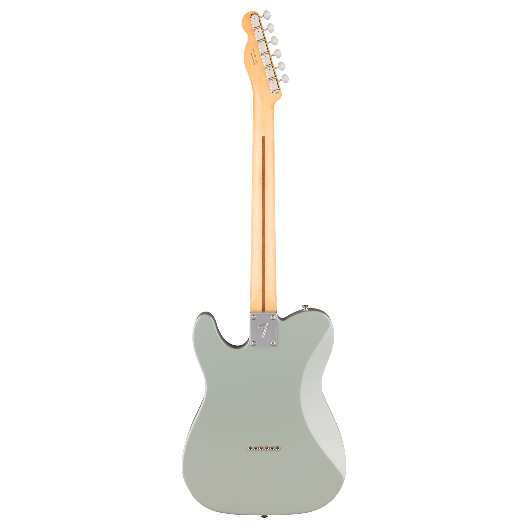Fender Player II Telecaster HH electric guitar with rosewood fingerboard in Cactus Gray, showcasing its sleek body and dual humbucker pickups.