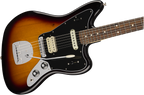 Fender Player Jag electric guitar with Pau Ferro fretboard in a vibrant 3-color burst finish.