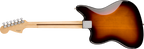 Fender Player Jag electric guitar with 3-color burst finish and Pau Ferro fretboard, showcasing its body and hardware details.