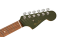 Fender LTD Player Jazzmaster electric guitar in olive green with Pau Ferro fretboard, showcasing its body and hardware details.