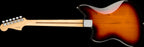 Fender Player Jazz electric guitar with Pau Ferro fretboard in 3-color burst finish, showcasing its sleek body and dual pickups.