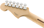 Fender Player Jazz Electric Guitar in Polar White with Pau Ferro fretboard, showcasing its sleek body and hardware details.