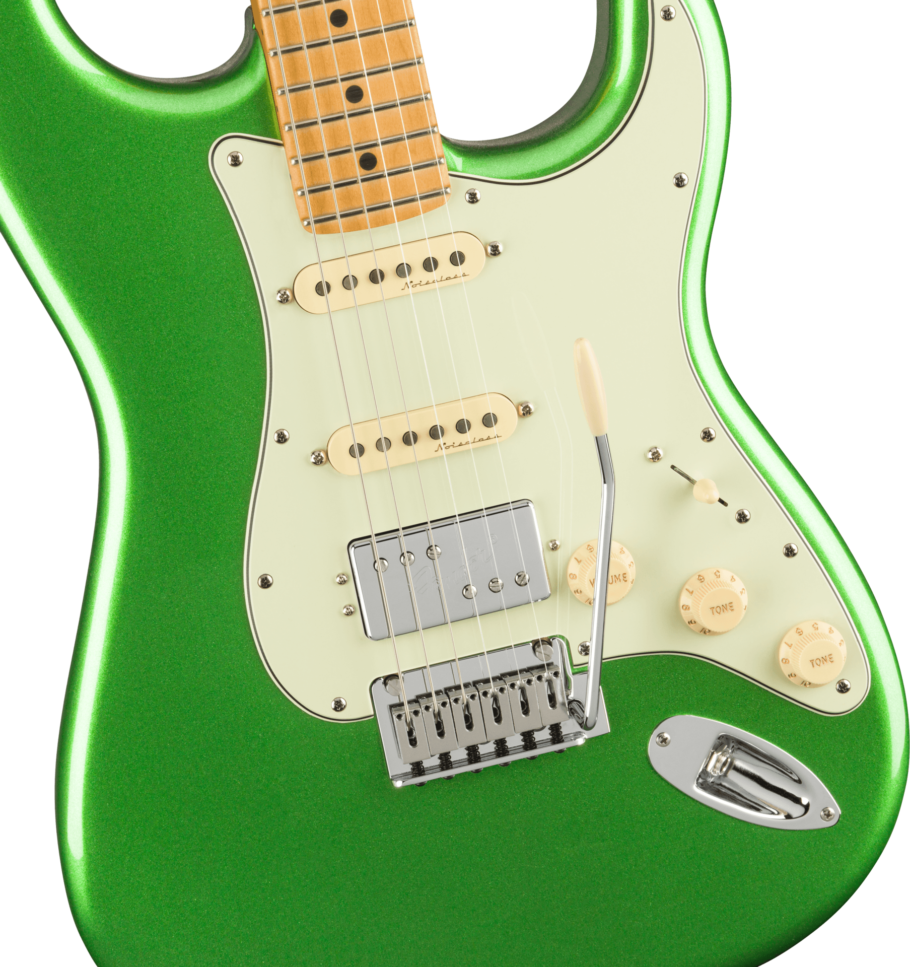Fender Player Plus Stratocaster HSS Electric Guitar w/Maple Fretboard - Cosmic Jade