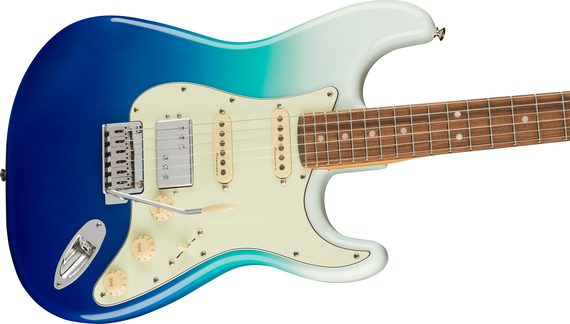 Fender Player Plus Stratocaster HSS Electric Guitar w/Pau Ferro Fretboard - Belair Blue