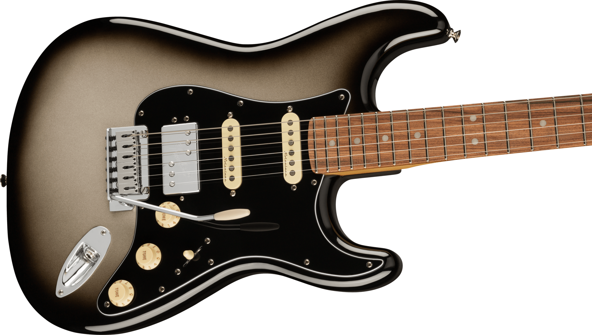 Fender Player Plus Stratocaster HSS Electric Guitar w/Pau Ferro Fretboard - SilverBurst