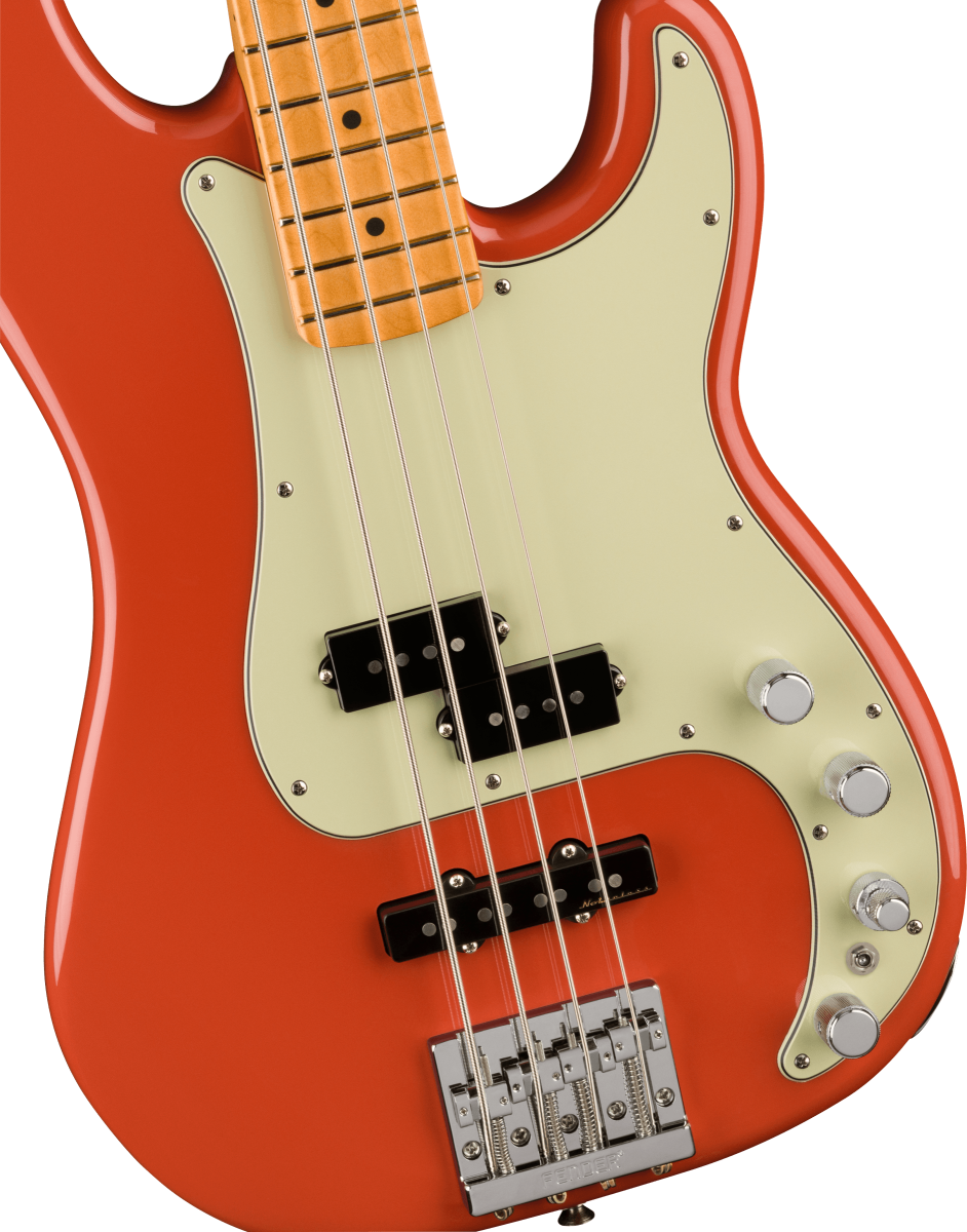 Fender Player Plus P Bass with Maple Fretboard in Fiesta Red