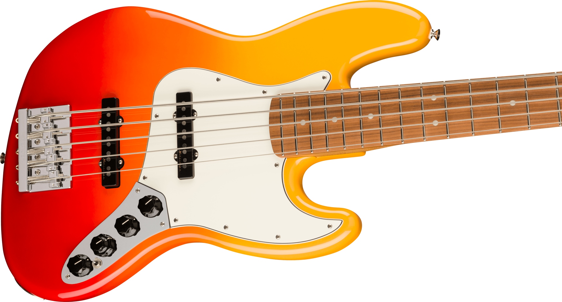 Fender Player Plus Jazz Bass Guitar V w/Pau Ferro Fretboard - Tequila Sunrise