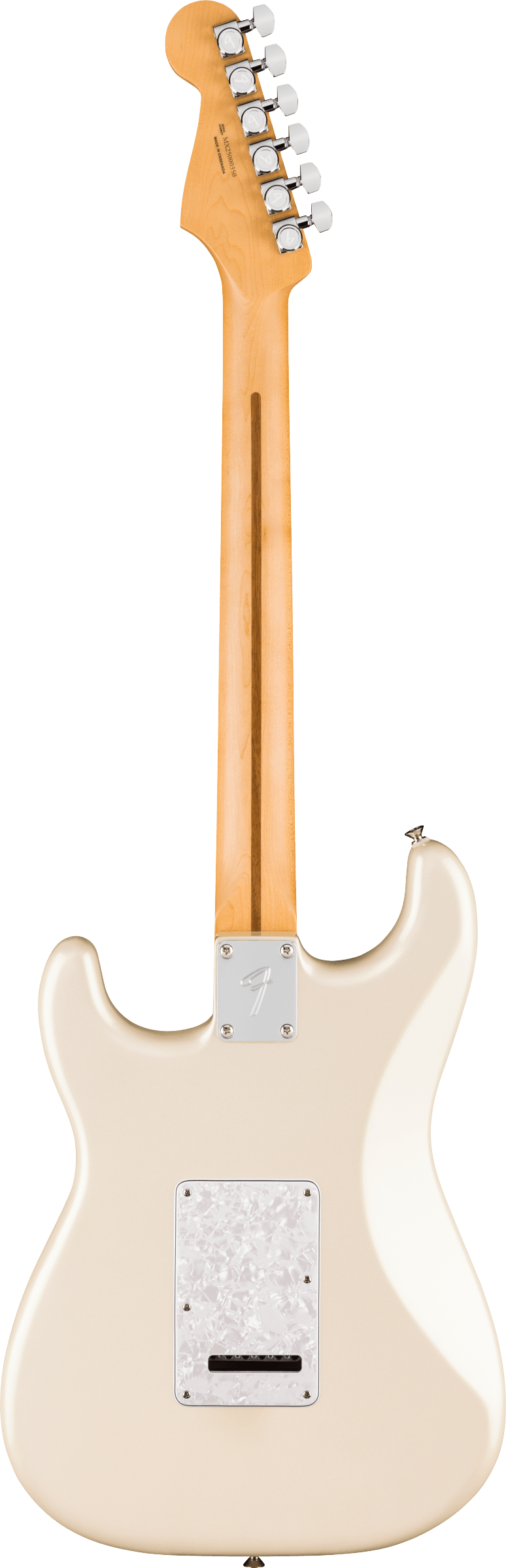 Fender Player II Modified Stratocaster electric guitar in Olympic Pearl finish with rosewood fretboard and contoured body.
