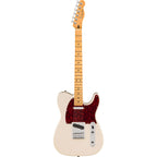 Fender Player II Modified Telecaster electric guitar with maple fingerboard in Olympic Pearl finish, showcasing its sleek body and hardware.