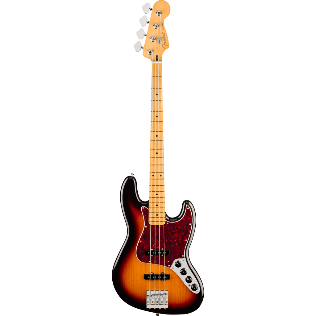 Fender Player II Modified Active Jazz Bass in 3 Tone Sunburst with maple fingerboard, electric guitar for musicians