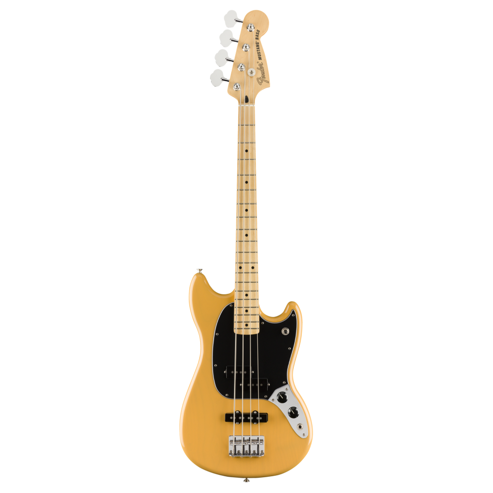 Fender LTD Mustang PJ Bass Guitar w/Maple Neck in Butterscotch Blonde