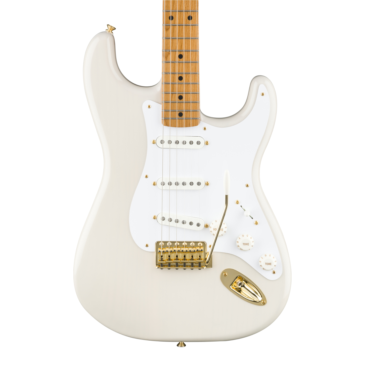 Fender Dealer Exclusive Vintera II 50s Stratocaster Gold Hardware Maple Neck White Blonde