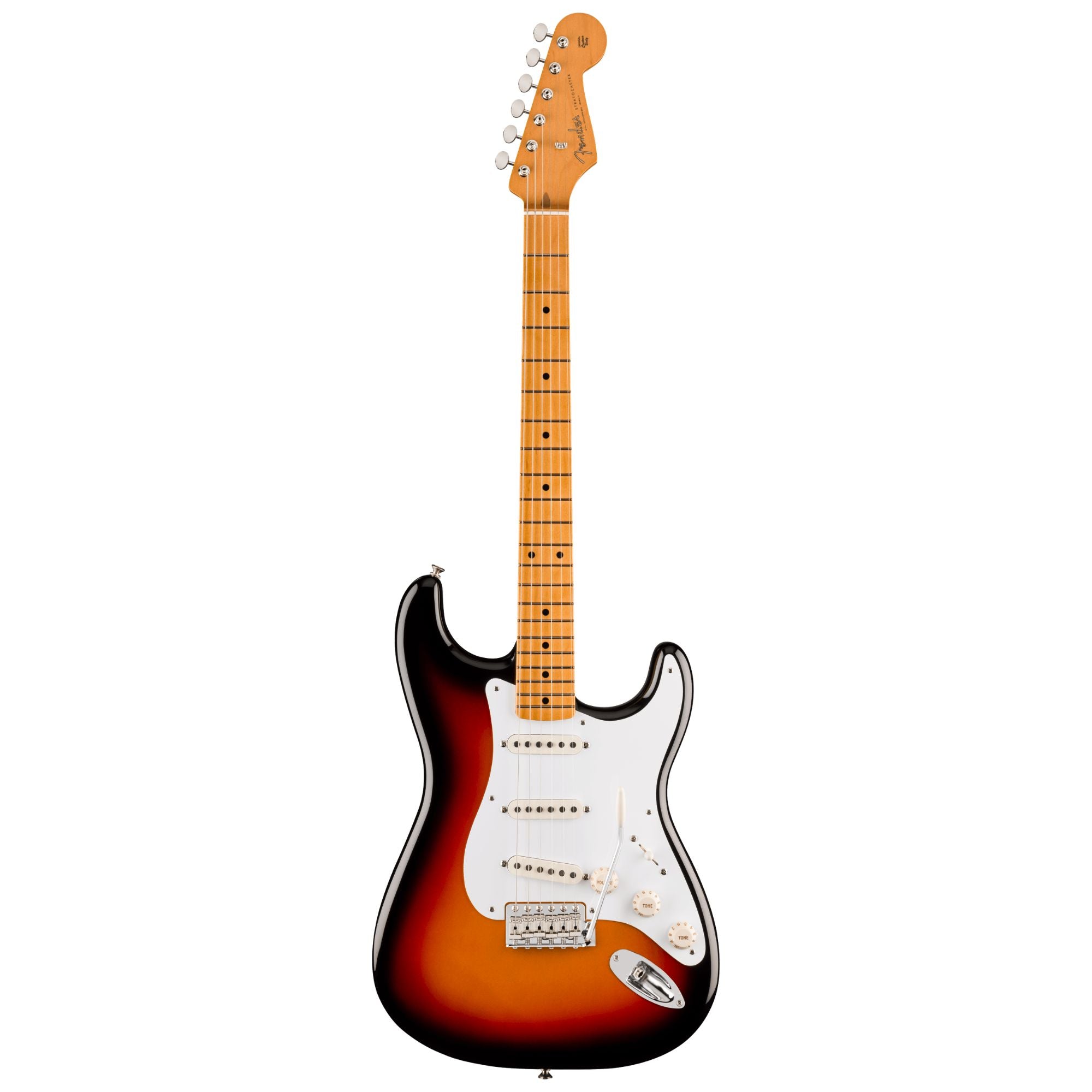 Fender Vintera III Late '50s Stratocaster electric guitar with maple fingerboard in 3-color sunburst finish.