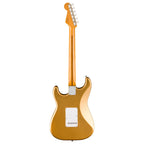 Fender Vintera III Late '50s Stratocaster electric guitar with maple fretboard in Aztec Gold finish, showcasing its vintage style and design.