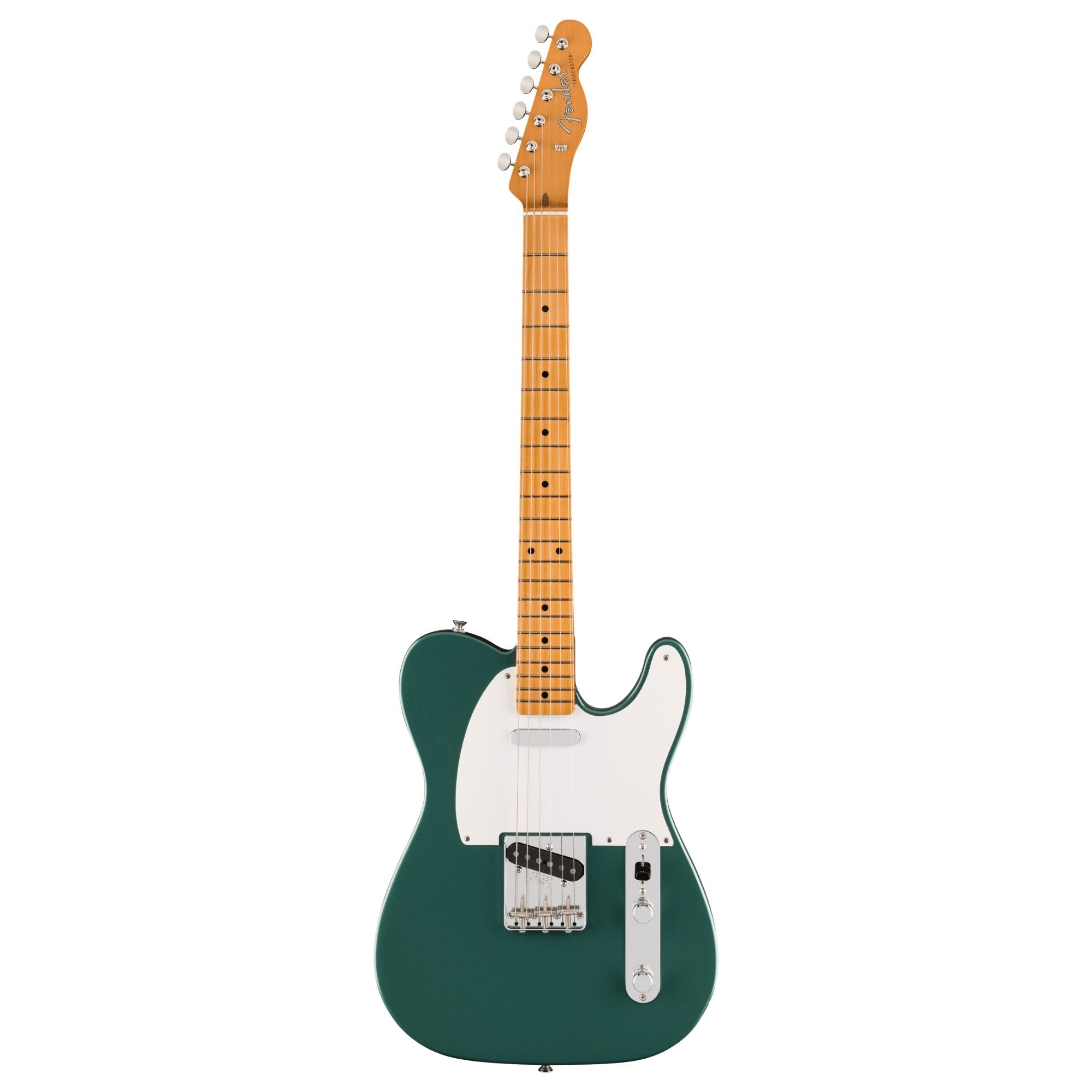 Fender Vintera III Late '50s Telecaster electric guitar with maple fretboard in Sherwood Green Metallic finish.