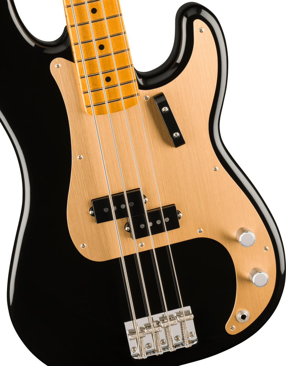 Fender Vintera II 50s Precision Bass Guitar with Maple Neck in Black