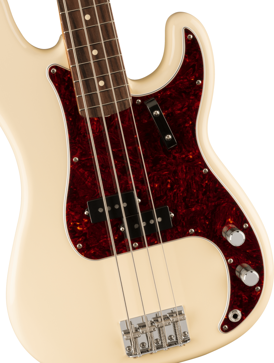 Fender Vintera II 60s Precision Bass Guitar with Rosewood Fretboard in Olympic White