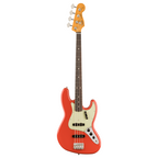 Fender Vintera II 60s Jazz Bass Guitar with Rosewood Fretboard in Fiesta Red