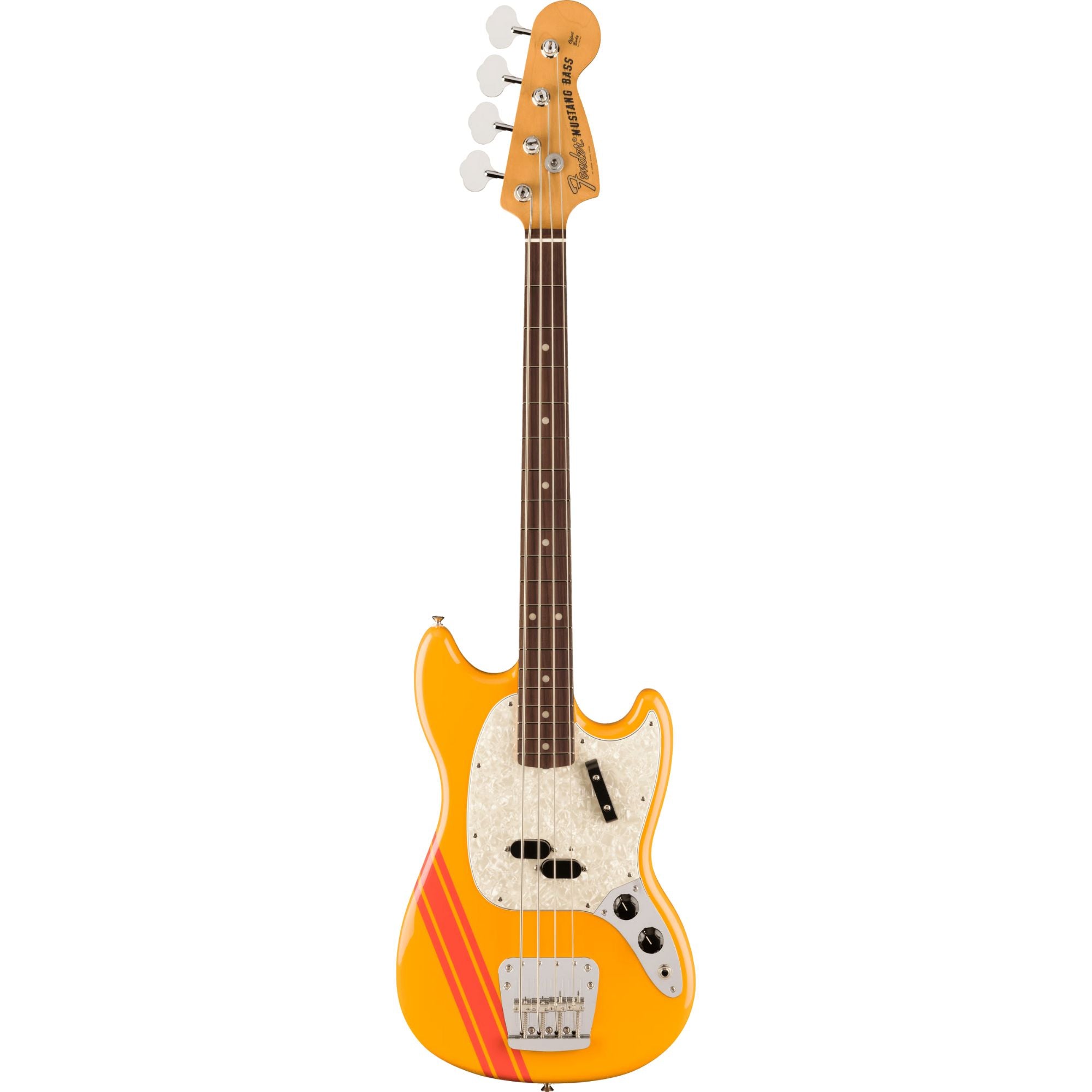 Fender Vintera II 70s Mustang Bass Guitar w/Rosewood Fretboard - Competition Orange