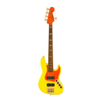 Fender MonoNeon Jazz Bass V w/Maple Fretboard - Neon Yellow