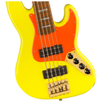 Fender MonoNeon Jazz Bass V w/Maple Fretboard - Neon Yellow