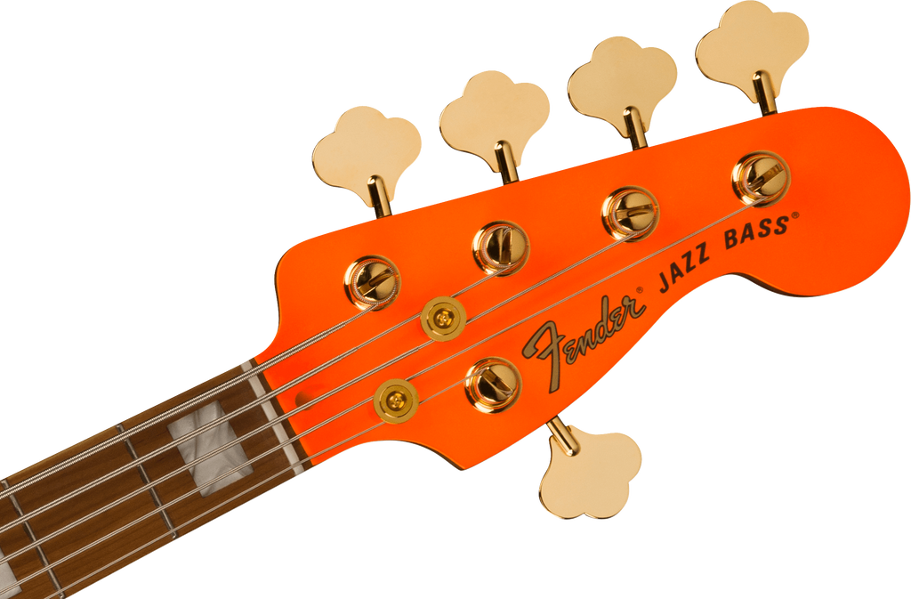 Fender MonoNeon Jazz Bass V w/Maple Fretboard - Neon Yellow