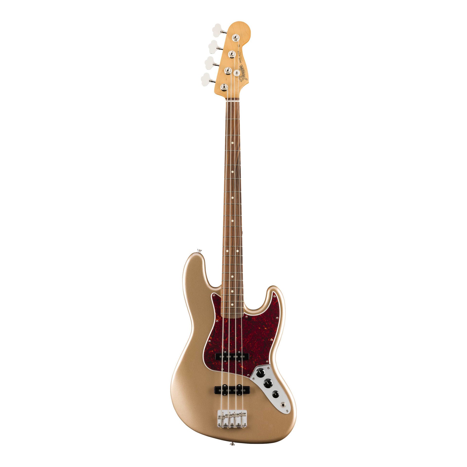 Fender Vintera 60s Jazz Bass Guitar w/Pau Ferro Fretboard - Firemist Gold