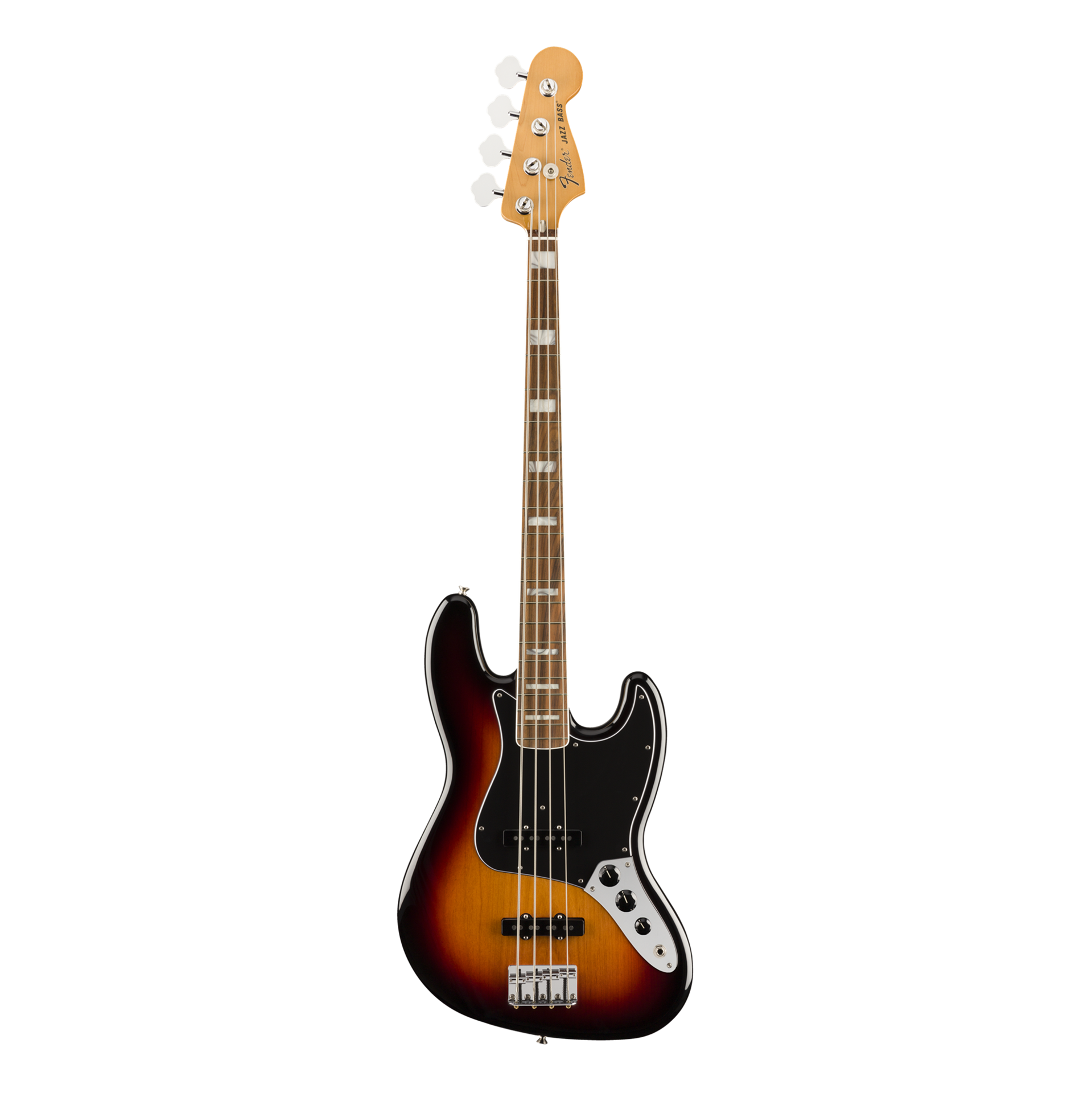 Fender Vintera 70s Jazz Bass Guitar w/Pau Ferro Fretboard - 3 Colour Burst